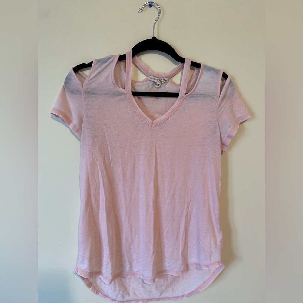 EXPRESS Top in Light Pink - size XS.